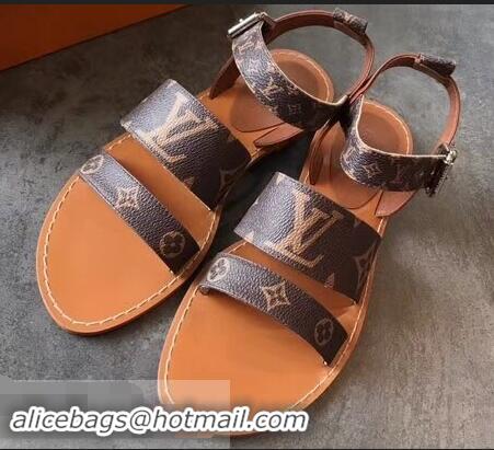 Youthful Louis Vuitton Formentera Flat Thong Sandals LV92344 Brown Summer 2019