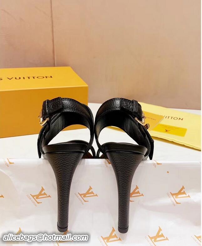 Unique Style Louis Vuitton Heel 10.5cm Platform 2cm Horizon Sandals LV94901 Black 2019