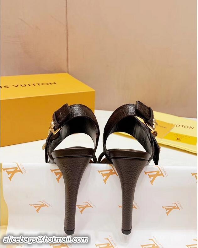 Good Looking Louis Vuitton Heel 10.5cm Platform 2cm Horizon Sandals LV94901 Coffee 2019