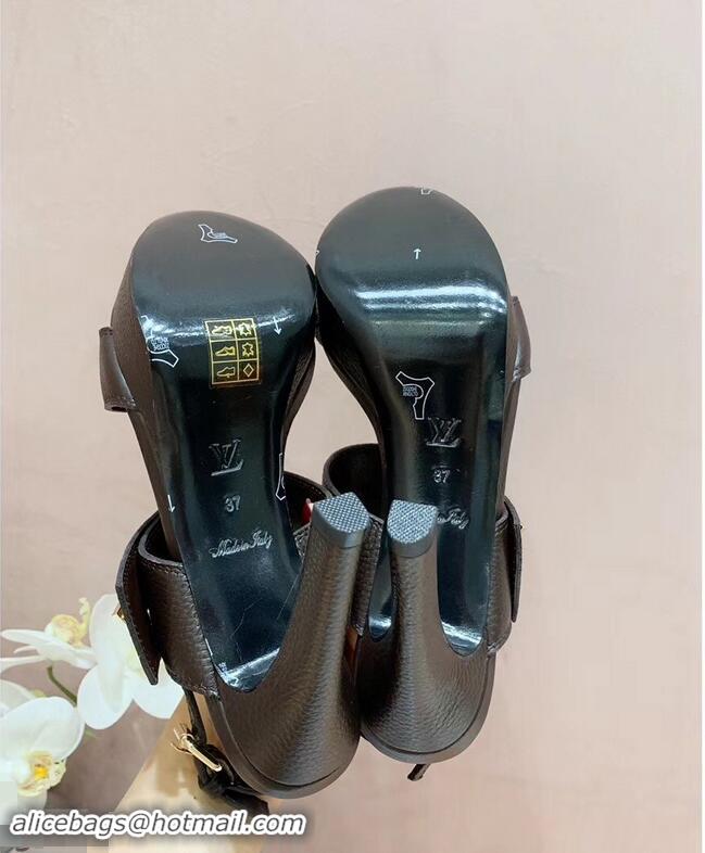 Good Looking Louis Vuitton Heel 10.5cm Platform 2cm Horizon Sandals LV94901 Coffee 2019