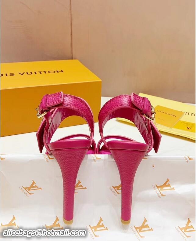 Best Product Louis Vuitton Heel 10.5cm Platform 2cm Horizon Sandals LV94901 Fuchsia 2019