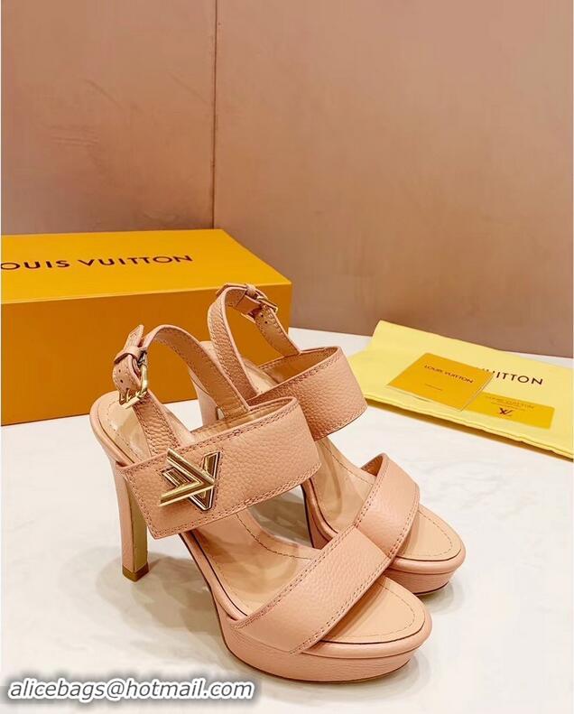 Low Cost Louis Vuitton Heel 10.5cm Platform 2cm Horizon Sandals LV94901 Nude Pink 2019