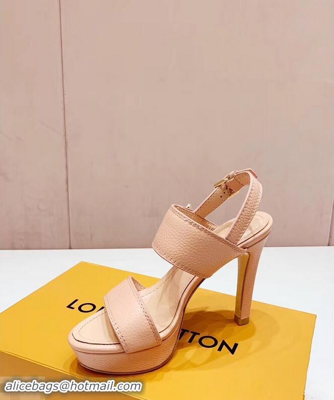 Low Cost Louis Vuitton Heel 10.5cm Platform 2cm Horizon Sandals LV94901 Nude Pink 2019