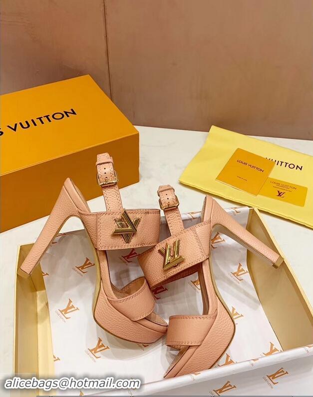 Low Cost Louis Vuitton Heel 10.5cm Platform 2cm Horizon Sandals LV94901 Nude Pink 2019