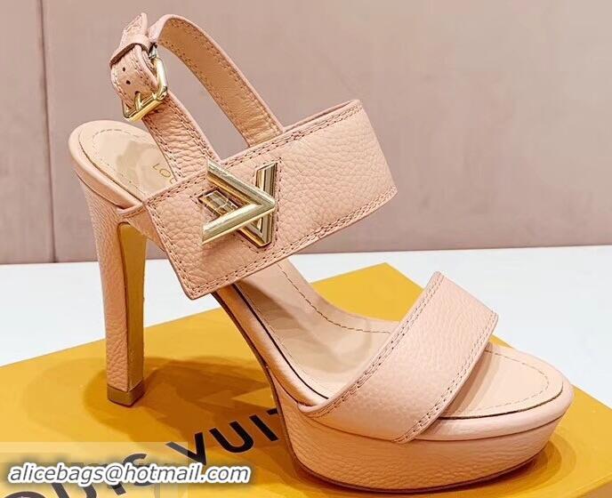 Low Cost Louis Vuitton Heel 10.5cm Platform 2cm Horizon Sandals LV94901 Nude Pink 2019