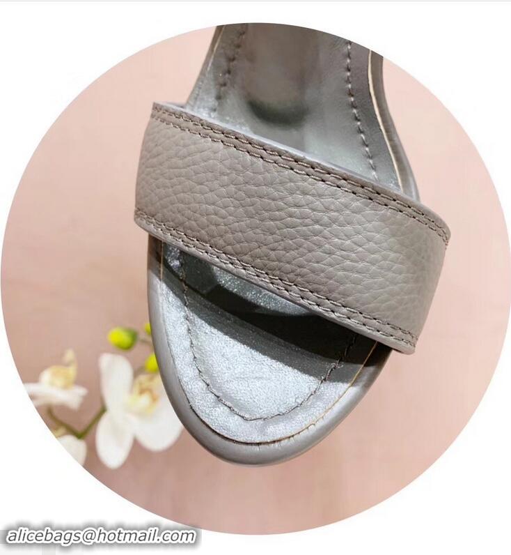 Good Quality Louis Vuitton Heel 10.5cm Platform 2cm Horizon Sandals LV94901 Gray 2019