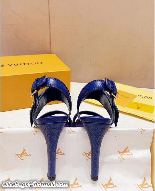 Cheapest Louis Vuitton Heel 10.5cm Platform 2cm Horizon Sandals LV94901 Blue 2019