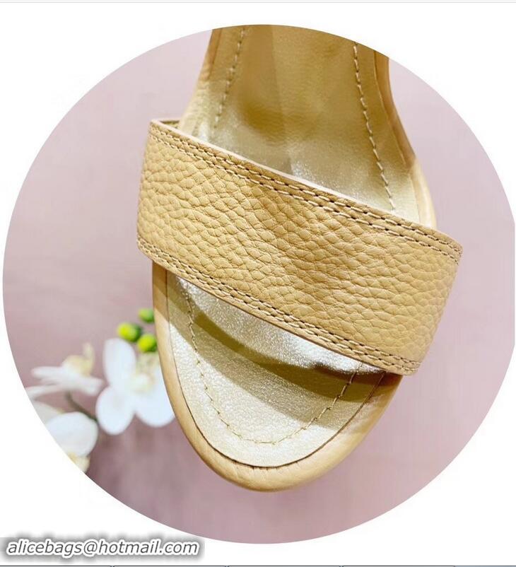 Good Taste Louis Vuitton Heel 10.5cm Platform 2cm Horizon Sandals LV94902 Apricot 2019