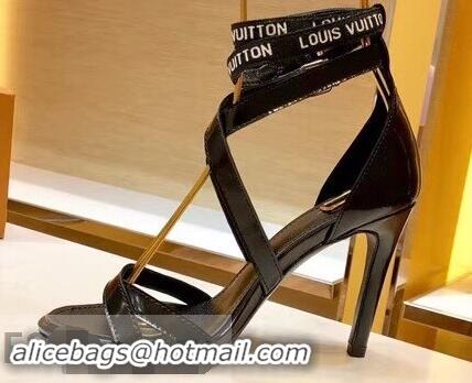 Top Sale Louis Vuitton Heel 10cm Call Back Sandals LV95602 Black 2019