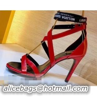 New Design Louis Vuitton Heel 10cm Call Back Sandals LV95602 Red 2019