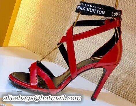 New Design Louis Vuitton Heel 10cm Call Back Sandals LV95602 Red 2019