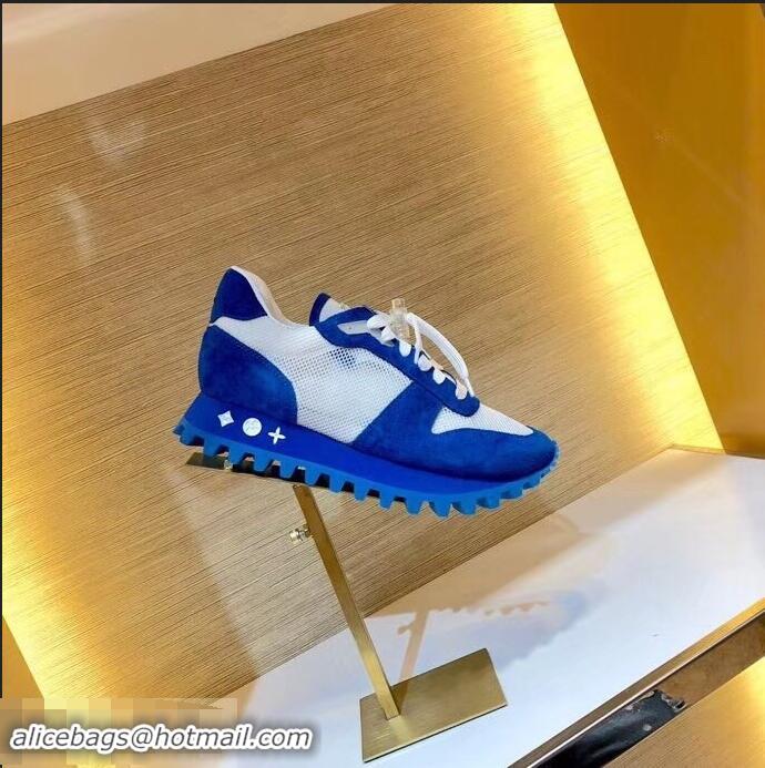 Low Cost Louis Vuitton LV Runner Sneakers LV95618 Blue 2019