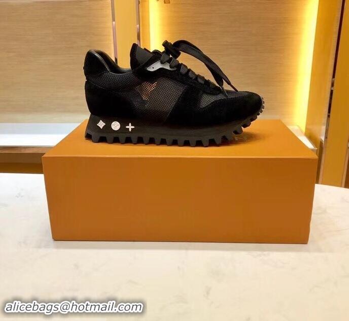 Shop Inexpensive Louis Vuitton LV Runner Sneakers LV95619 Black 2019