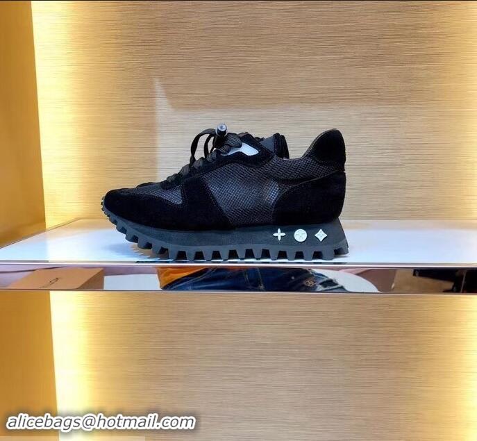 Shop Inexpensive Louis Vuitton LV Runner Sneakers LV95619 Black 2019