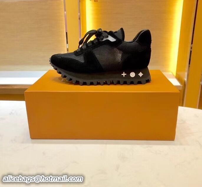 Shop Inexpensive Louis Vuitton LV Runner Sneakers LV95619 Black 2019