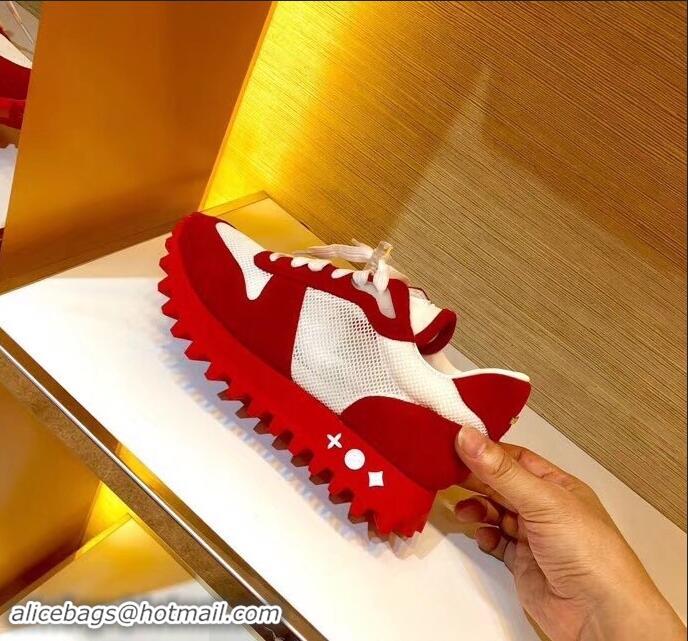 Affordable Price Louis Vuitton LV Runner Sneakers LV95618 Red 2019