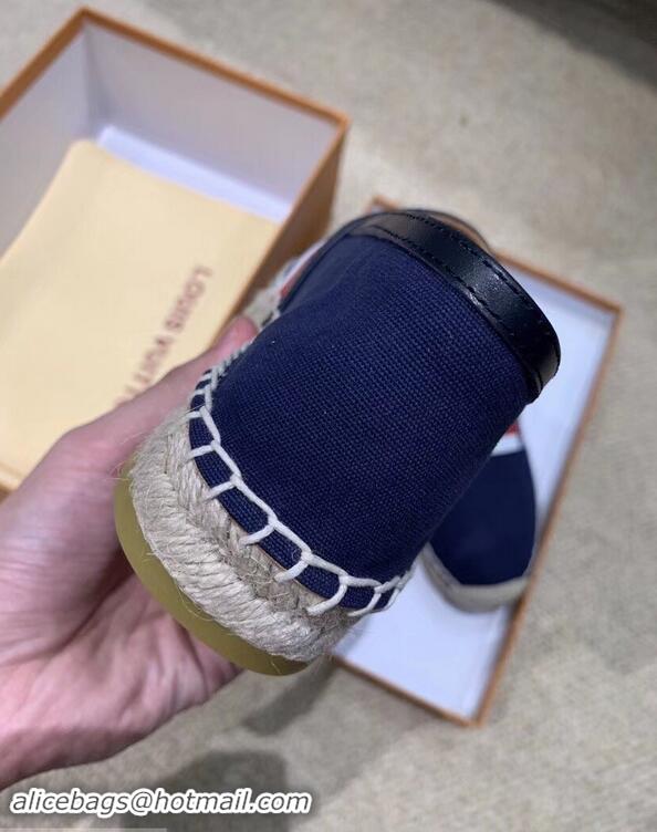 Buy Discount Louis Vuitton Bidart Espadrilles LV95747 Navy Blue 2019