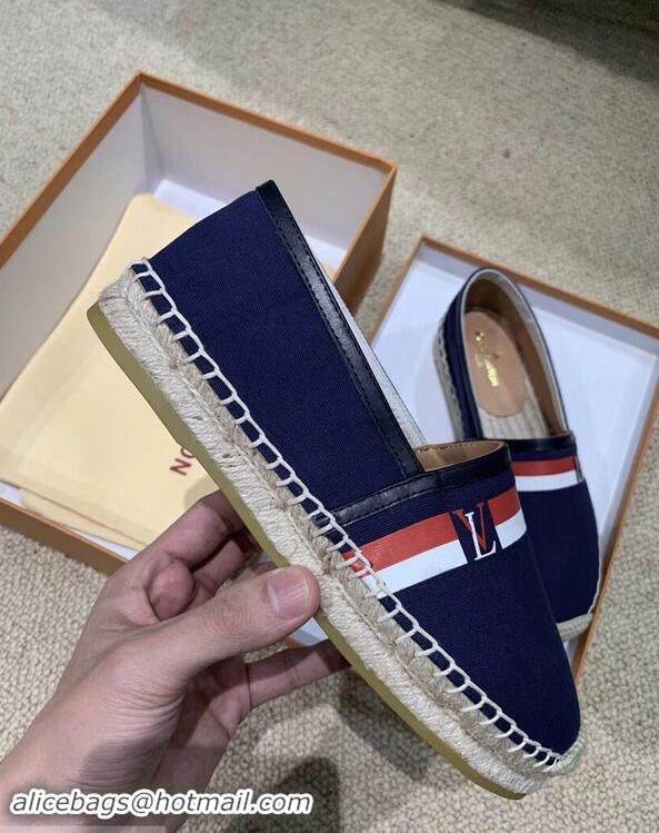 Buy Discount Louis Vuitton Bidart Espadrilles LV95747 Navy Blue 2019