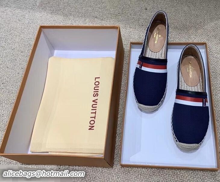 Buy Discount Louis Vuitton Bidart Espadrilles LV95747 Navy Blue 2019