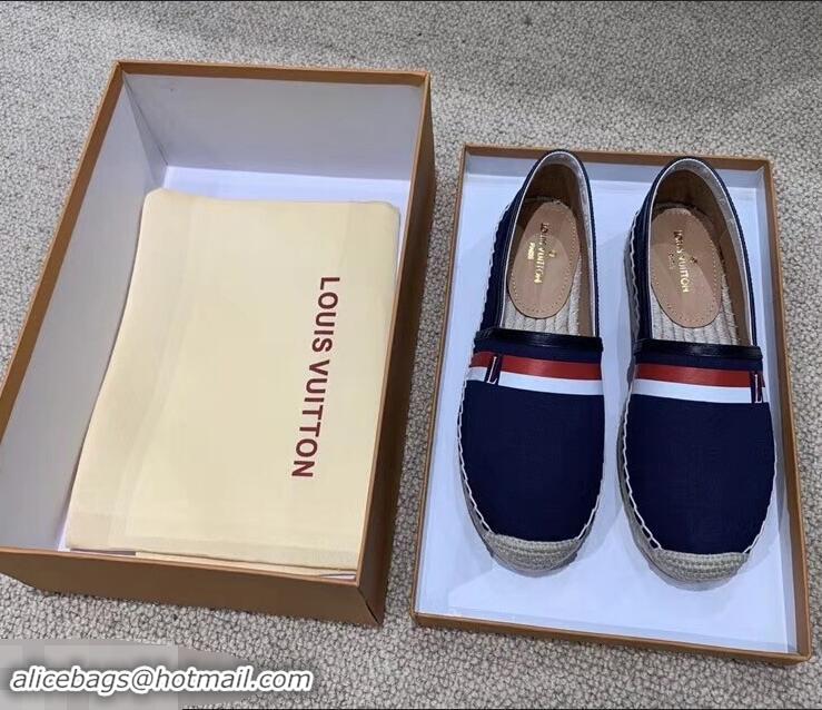 Buy Discount Louis Vuitton Bidart Espadrilles LV95747 Navy Blue 2019