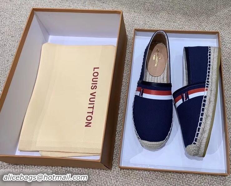 Buy Discount Louis Vuitton Bidart Espadrilles LV95747 Navy Blue 2019