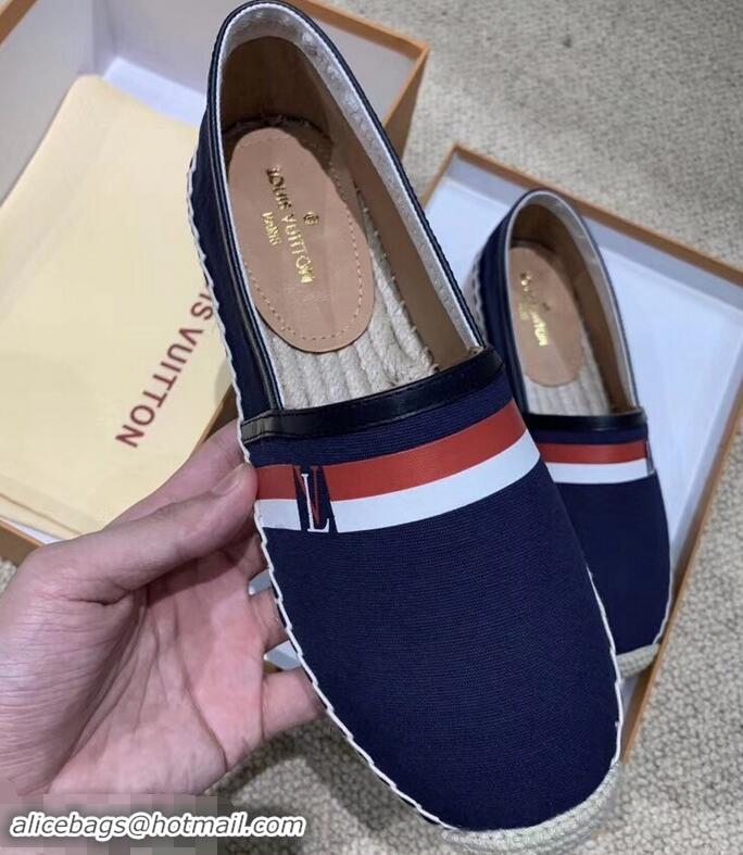 Buy Discount Louis Vuitton Bidart Espadrilles LV95747 Navy Blue 2019