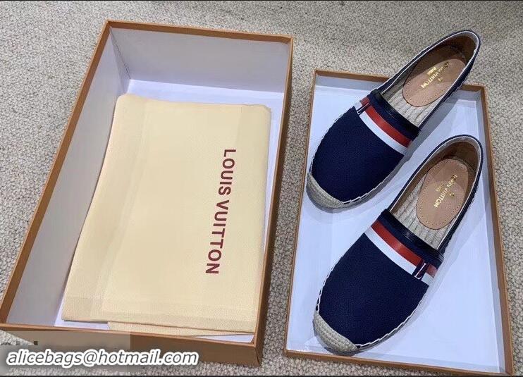 Buy Discount Louis Vuitton Bidart Espadrilles LV95747 Navy Blue 2019