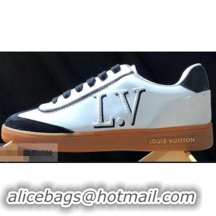 Promotional Louis Vuitton Embroidered LV Frontrow Sneakers LV95301 Black 2019