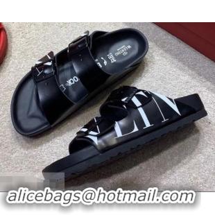 Buy Low Cost Valentino x Birkenstock Arizona Sandals VT96306 VLTN Black 2019