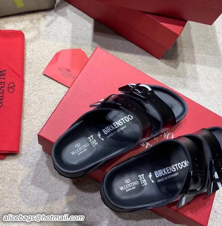 Buy Low Cost Valentino x Birkenstock Arizona Sandals VT96306 VLTN Black 2019