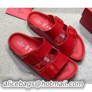 Promotional Design Valentino x Birkenstock Arizona Sandals VT96307 Red 2019