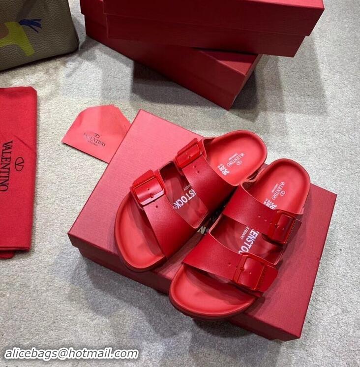 Promotional Design Valentino x Birkenstock Arizona Sandals VT96307 Red 2019