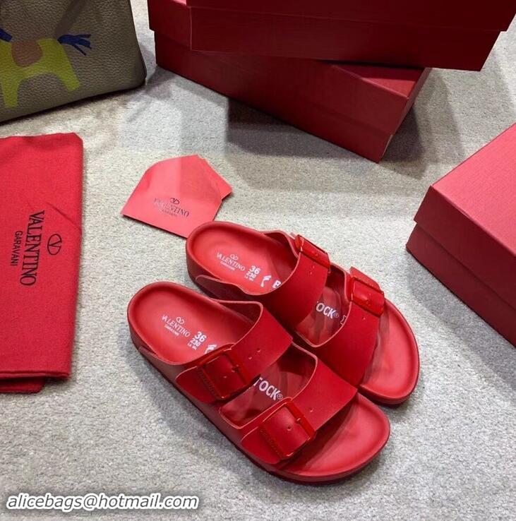 Promotional Design Valentino x Birkenstock Arizona Sandals VT96307 Red 2019