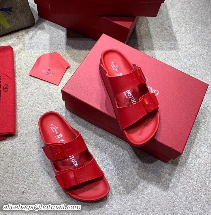 Promotional Design Valentino x Birkenstock Arizona Sandals VT96307 Red 2019