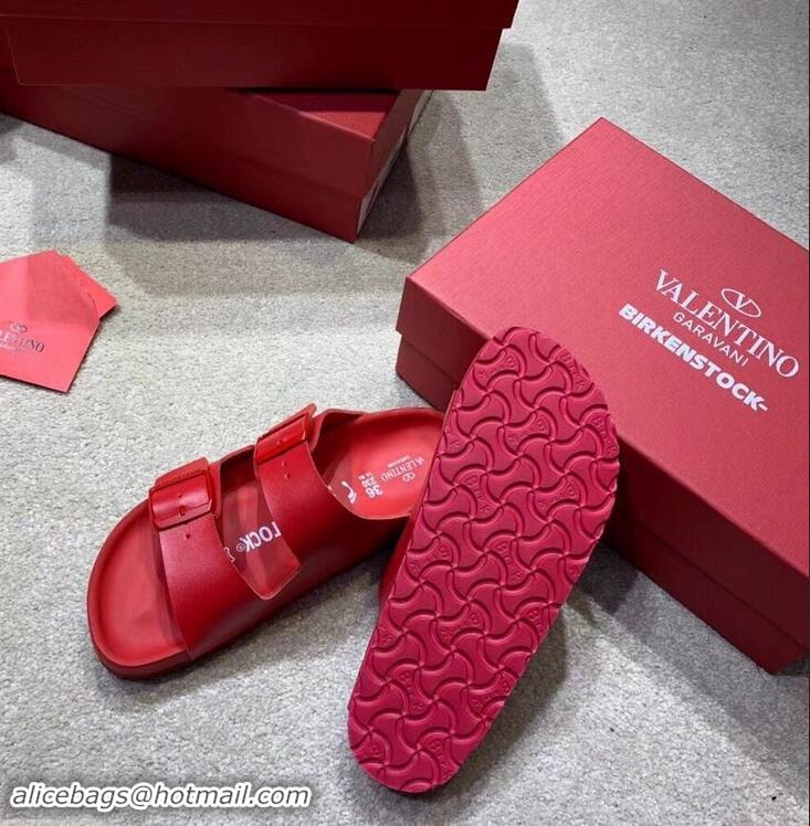 Promotional Design Valentino x Birkenstock Arizona Sandals VT96307 Red 2019