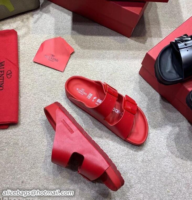 Promotional Design Valentino x Birkenstock Arizona Sandals VT96307 Red 2019