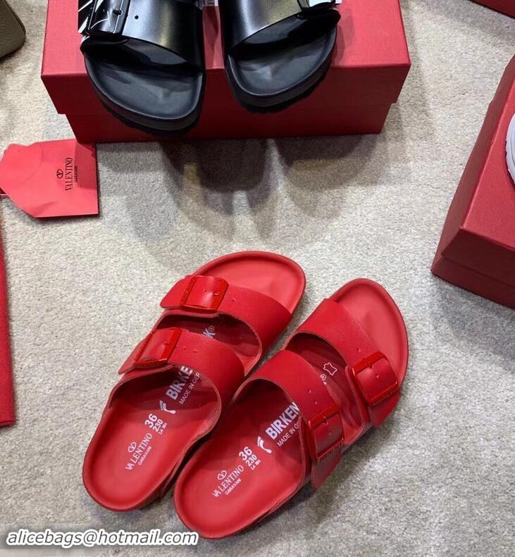 Promotional Design Valentino x Birkenstock Arizona Sandals VT96307 Red 2019