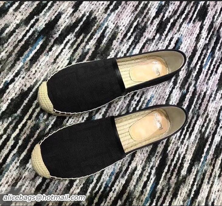 Specials Faux Fendi FF Logo Espadrilles F86001 Black