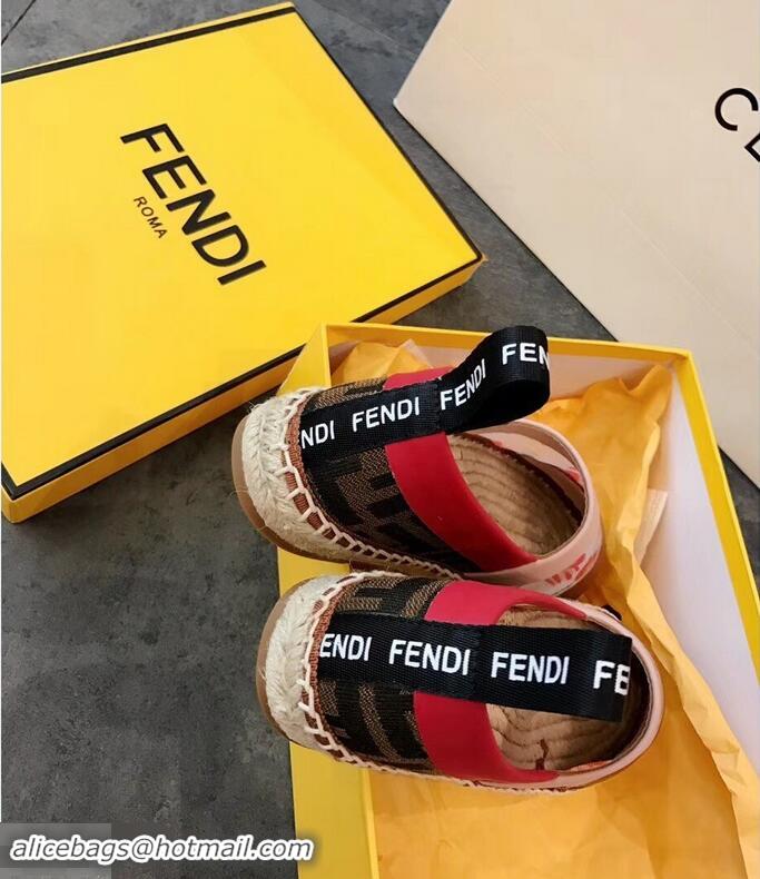 AAAAA Imitation Fendi Technical Mesh Canvas Espadrilles F861004 Black