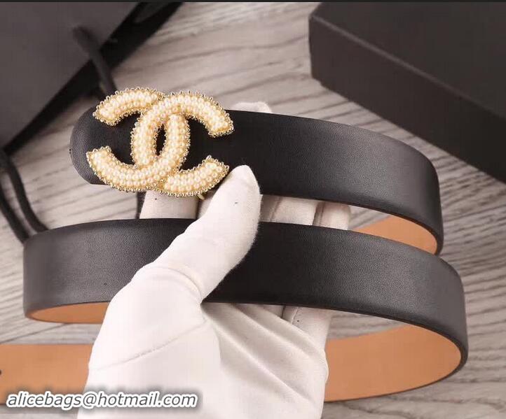 Hot Style Chanel CC Belt 30mm Width Black 550172