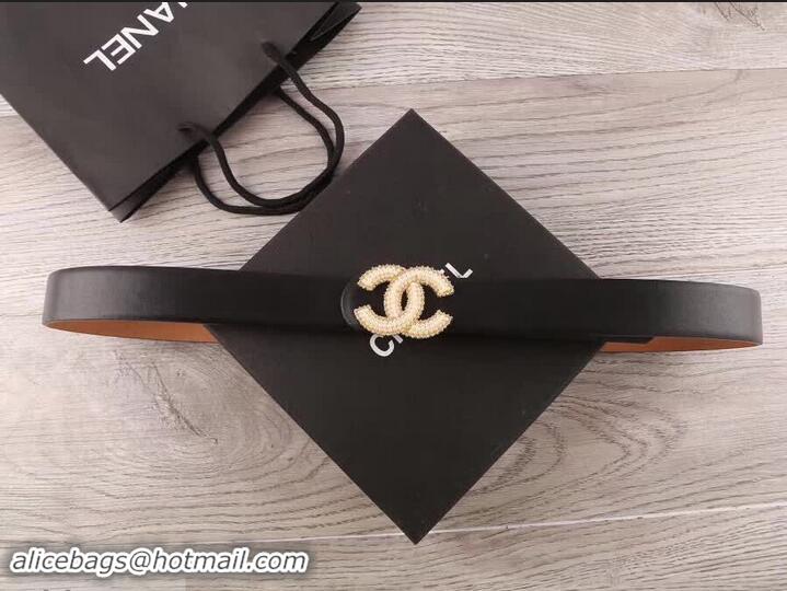 Hot Style Chanel CC Belt 30mm Width Black 550172