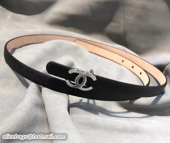 Imitation Chanel CC Belt 15mm Width 550173 Black/Pink