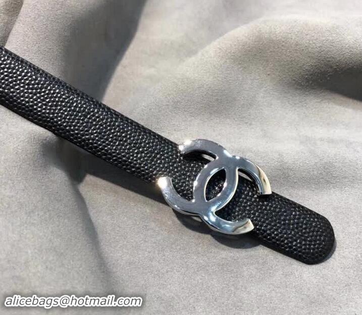 Imitation Chanel CC Belt 15mm Width 550173 Black/Pink