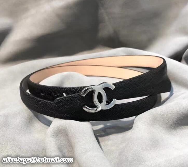 Imitation Chanel CC Belt 15mm Width 550173 Black/Pink