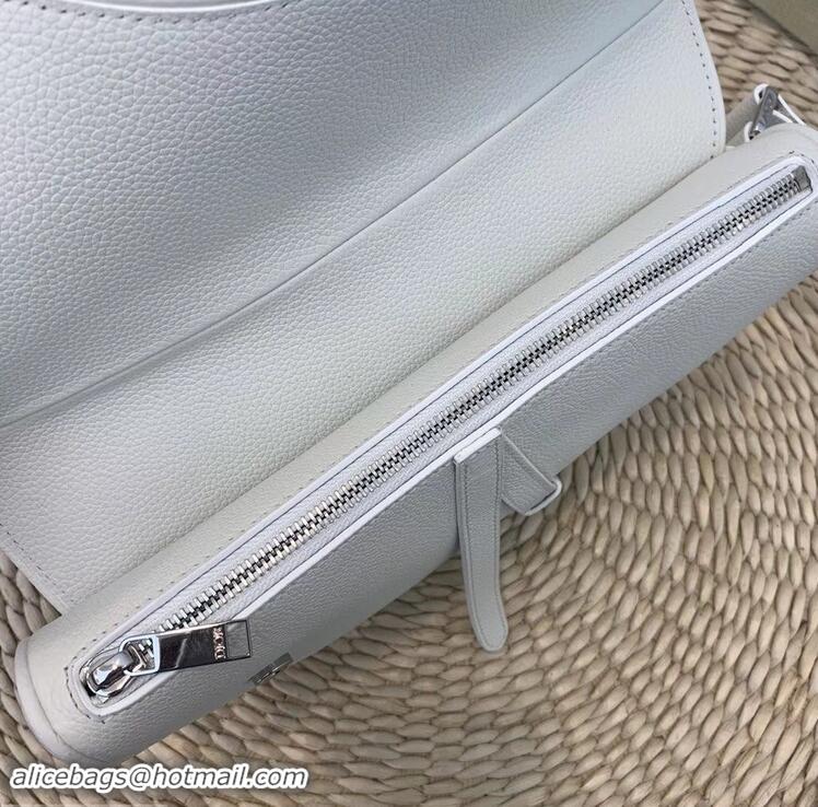 Discount Dior Grained Calfskin Saddle Shoulder Belt Bag CD96201 White 2019