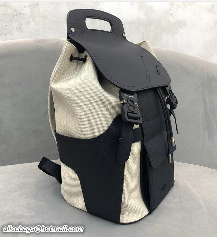 Buy Discount Dior Homme Three-tone Canvas Backpack Bag CD96204 2019