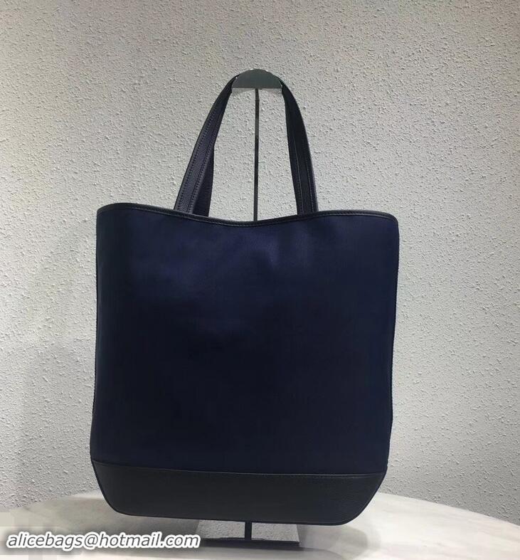 New Style Dior Bee DIOR X KAWS Shopping Tote Bag CD96206 Blue With Pink Logo 2019