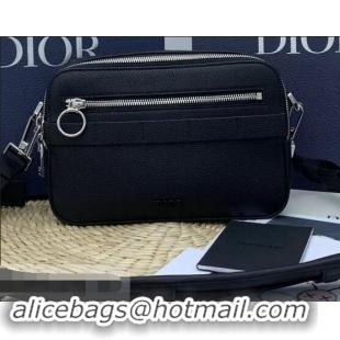 Perfect Discount Dior Safari Grained Calfskin Messenger Bag CD96216 Black 2019