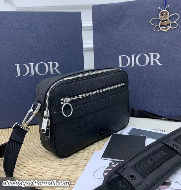 Perfect Discount Dior Safari Grained Calfskin Messenger Bag CD96216 Black 2019