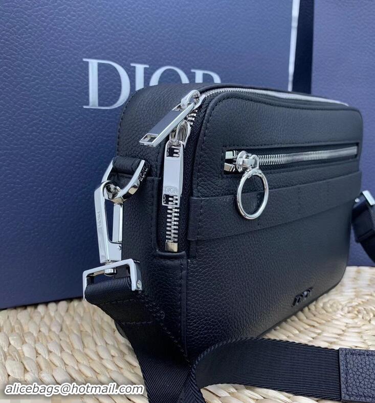 Perfect Discount Dior Safari Grained Calfskin Messenger Bag CD96216 Black 2019